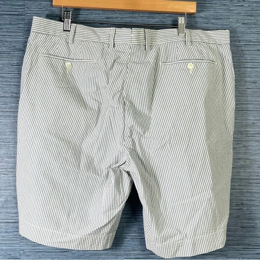 Polo Ralph Lauren Suffield Fit Seersucker Shorts Men's Size 40 Blue White Stripe